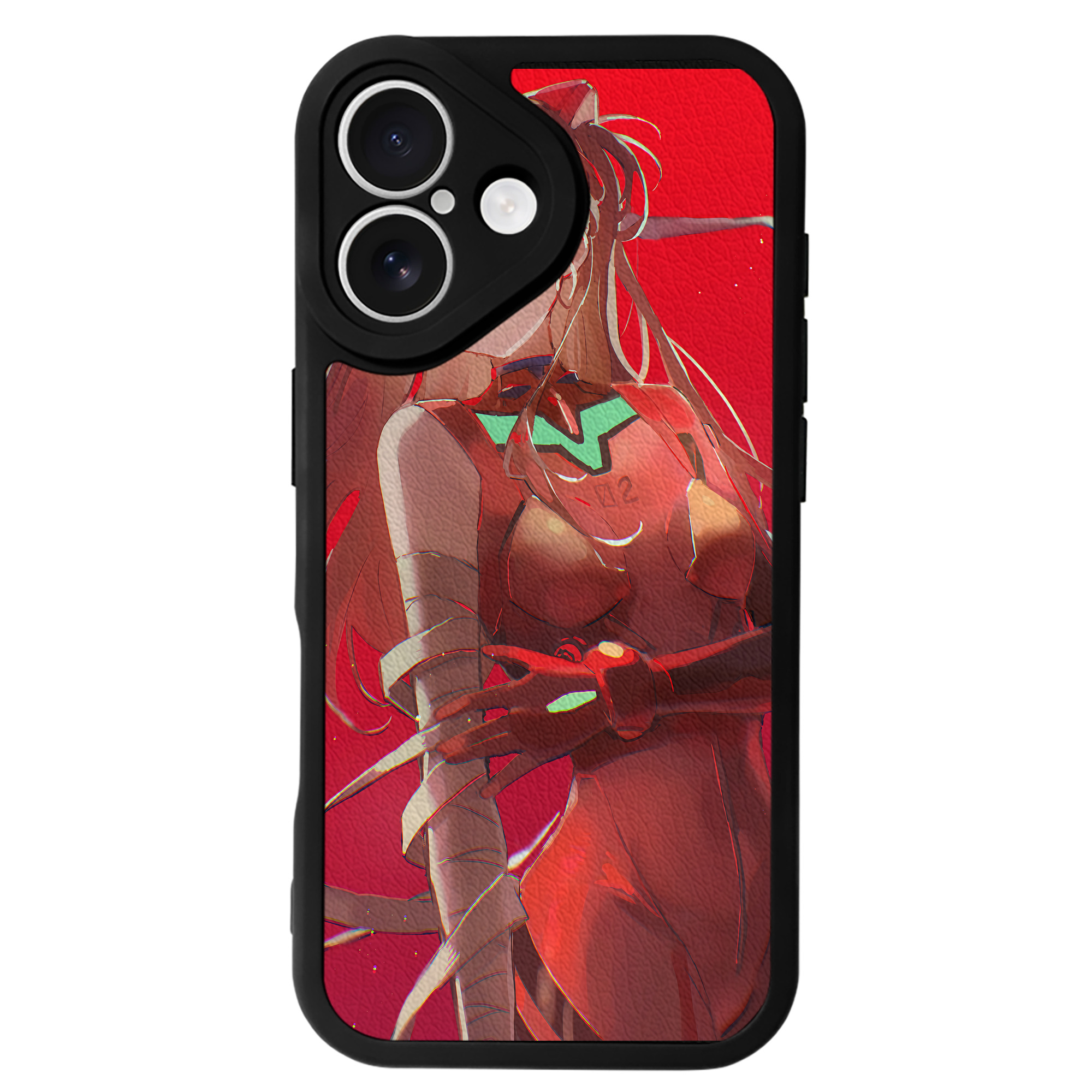 （画像用） EVA 新世紀エヴァンゲリオン 【iPhone 16シリーズ対応】シリコンスマホケース（レザー調） 材質：シリコン